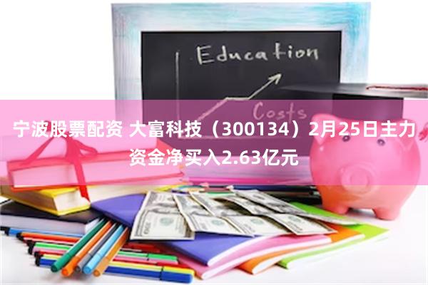 宁波股票配资 大富科技（300134）2月25日主力资金净买入2.63亿元