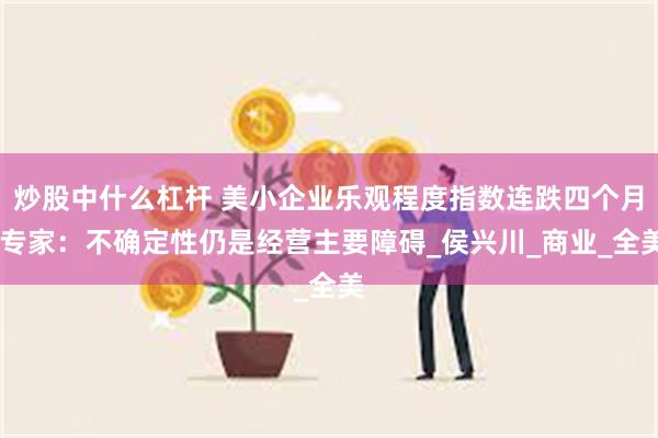 炒股中什么杠杆 美小企业乐观程度指数连跌四个月 专家：不确定性仍是经营主要障碍_侯兴川_商业_全美