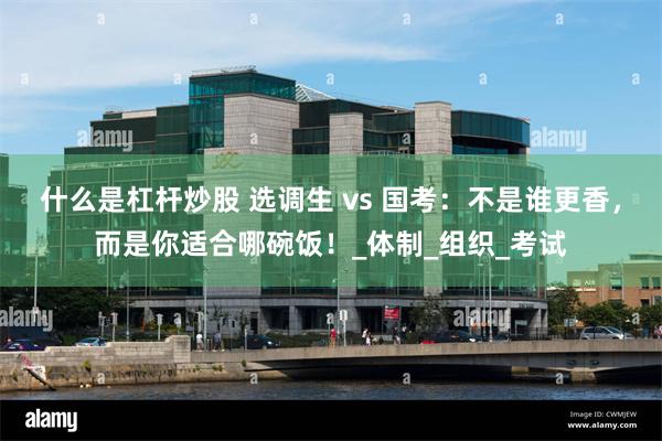 什么是杠杆炒股 选调生 vs 国考：不是谁更香，而是你适合哪碗饭！_体制_组织_考试