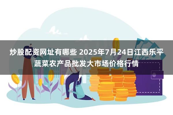 炒股配资网址有哪些 2025年7月24日江西乐平蔬菜农产品批发大市场价格行情