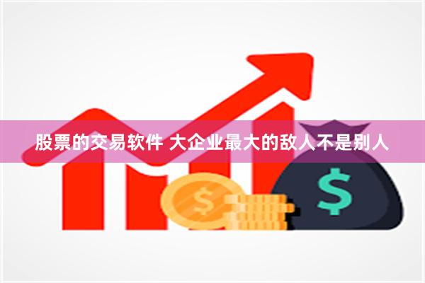 股票的交易软件 大企业最大的敌人不是别人